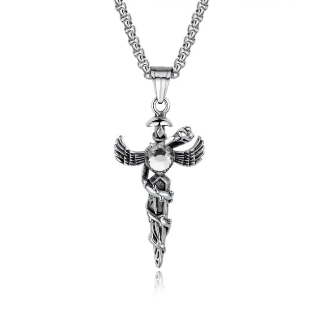 ❤️Stainless steel cross pendants necklace for women/men, N90201P205
